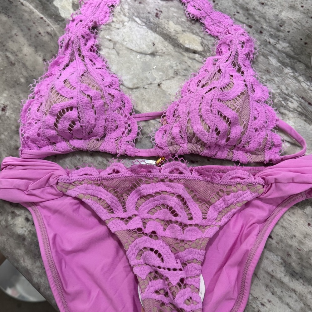 PQ Swim Lace Bikini in Lavender